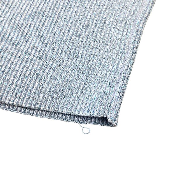 Sleeveless Light Blue Metallic Mock Turtleneck Sweater Dressbarn Size M JJ1823 - Picture 3 of 7